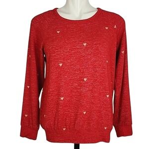 Buffalo David Britton Women's Pullover Red Long Sleeves Top M